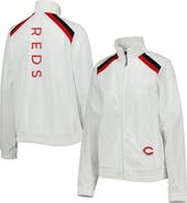 G-III 4HER BY CARL BANKS Women's G-III 4Her by Carl Banks White Cincinnati Reds Red Flag Full-Zip Track Jacket