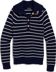vineyard vines Stripe Half Button Sweater