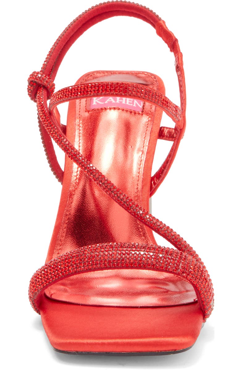 ASHLEY KAHEN Goddess Block Heel Sandal, Alternate, color, Red