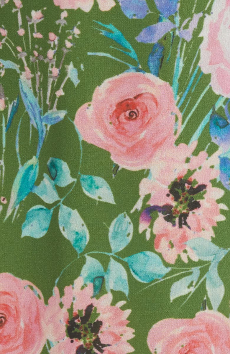 AMUR Esme Floral Print Dress, Alternate, color, 