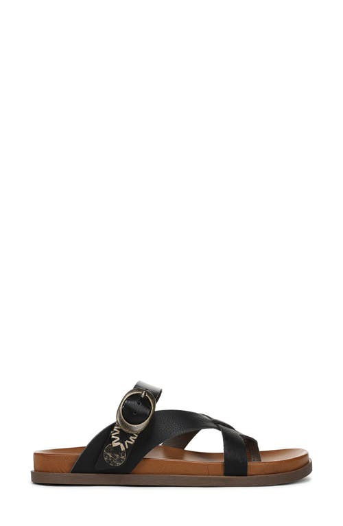 Shop Blowfish Malibu Lilac Strappy Slide Sandal In Black Faux Nubuck