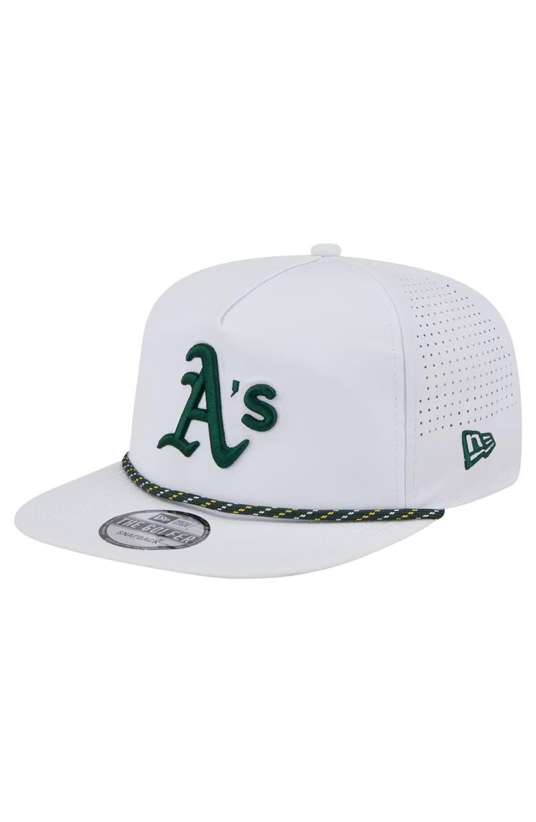 New Era Men's New Era White Athletics Perforated Golfer Snapback Hat, Alternate, color, White