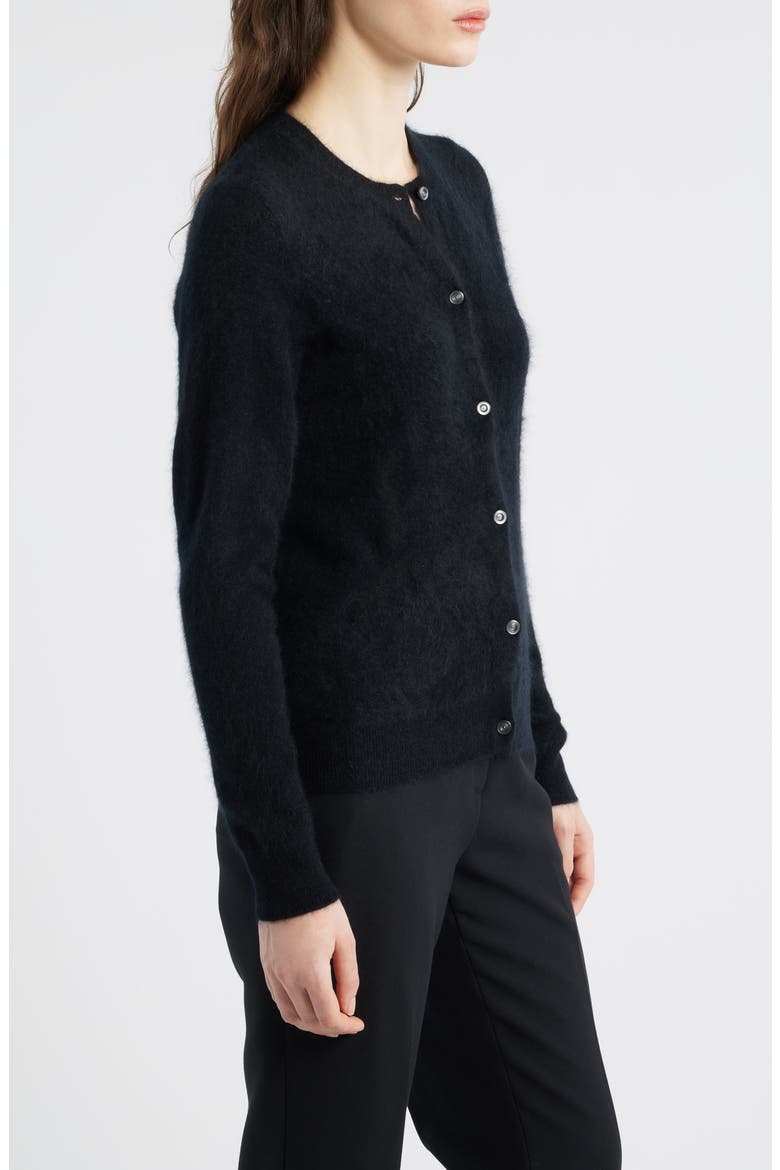 Brushed Cashmere Cardigan, Alternate, color, BLACK