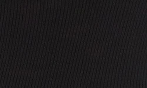 Karen Kane Rib Mock Neck Sweater In Black