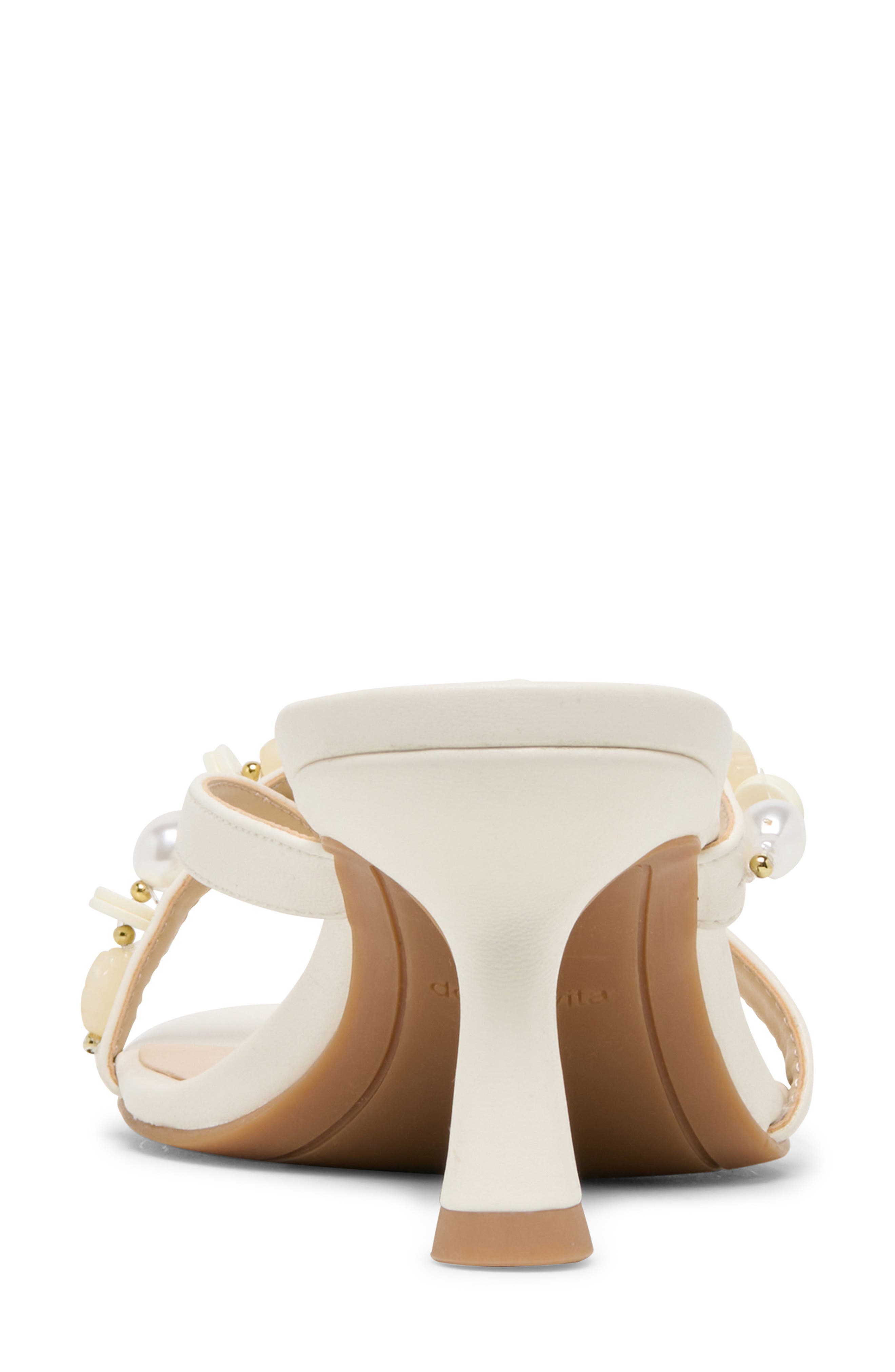 Dolce Vita Daisy Embellished Slide Sandal, Alternate, color, Ivory Stella