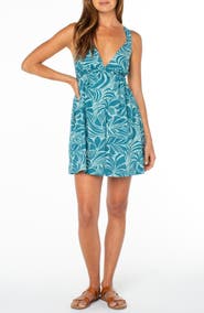 Roxy Wilder Coast Tie Back Minidress
