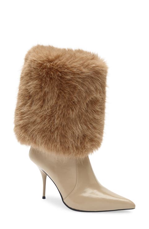 Thermal Faux Fur Cuff Bootie (Women)