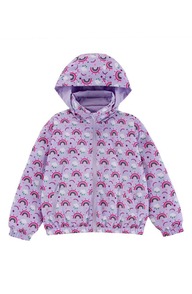 CALONIE Kids' Max Rain Water Repellent Reversible Windbreaker, Main, color, Purple