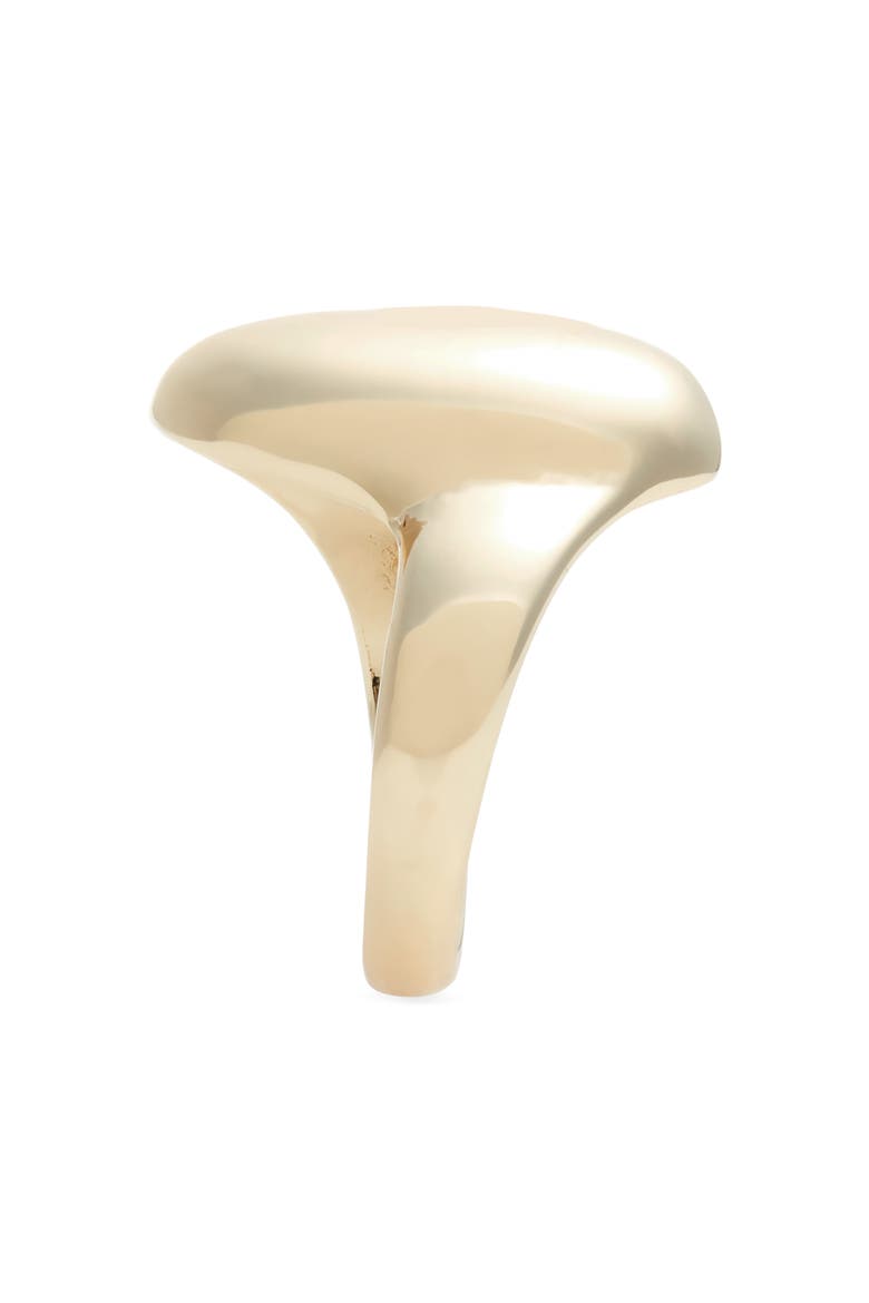 Oval Polished Statement Ring, Alternate, color, GOLD