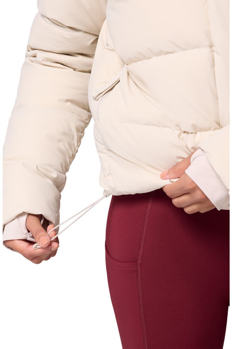 Amaze Puff Hooded Jacket, Alternate, color, DARK STONE