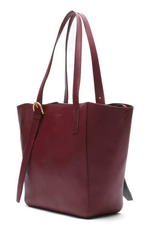 Rag & Bone Parker Leather Tote In Burgundy