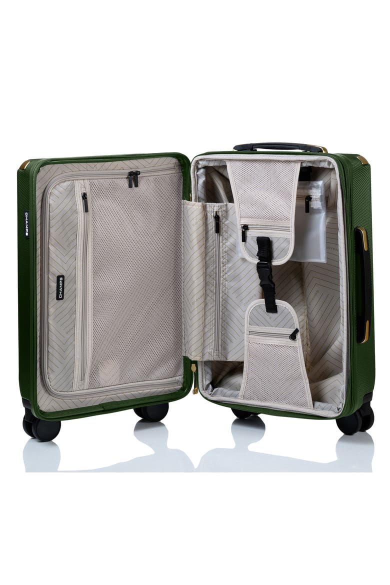 Luxe II 3-Piece Hardside Spinner Suitcases, Alternate, color, GREEN