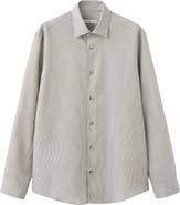 MANGO Stripe Button-Up Shirt