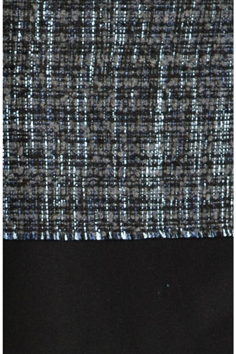 Patch Pocket Tweed Pencil Skirt, Alternate, color, BLUE MARINE/ BLACK COMBO