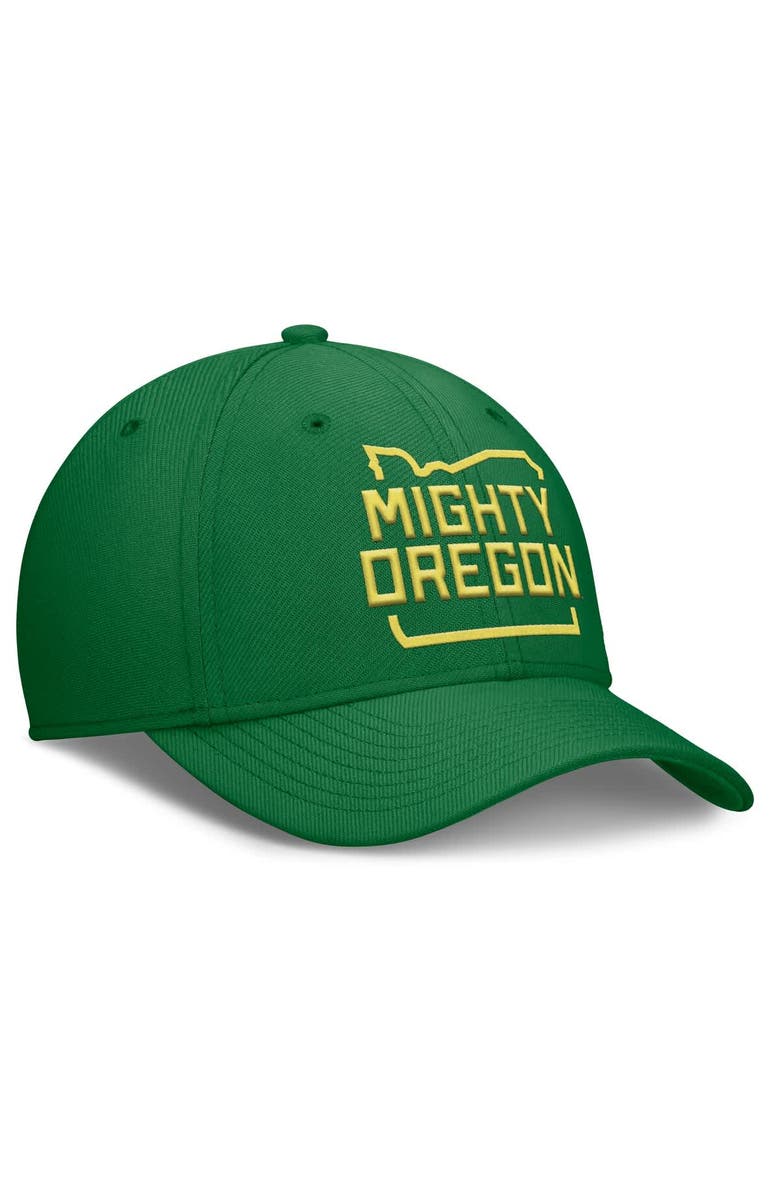 Nike Men's Nike Green Oregon Ducks Local Swoosh Flex Hat, Alternate, color, 