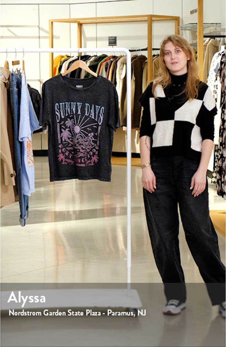 Sunny Days Oversize Graphic T-Shirt, sales video thumbnail