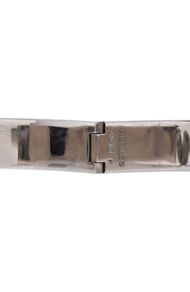 Pre-Owned Hermes Clic H Bracelet Enamel Narrow, Alternate, color, Blue
