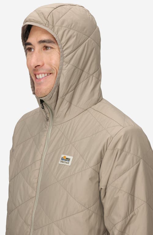 Marmot Onward Water Repellent Insulated Hooded Jacket In Brown