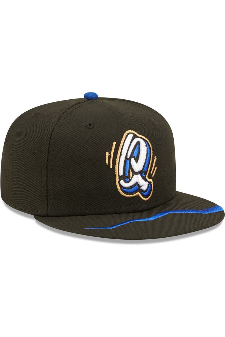 Men's New Era Black Rancho Cucamonga Quakes Authentic Collection Team Alternate 59FIFTY Fitted Hat, Alternate, color, Black