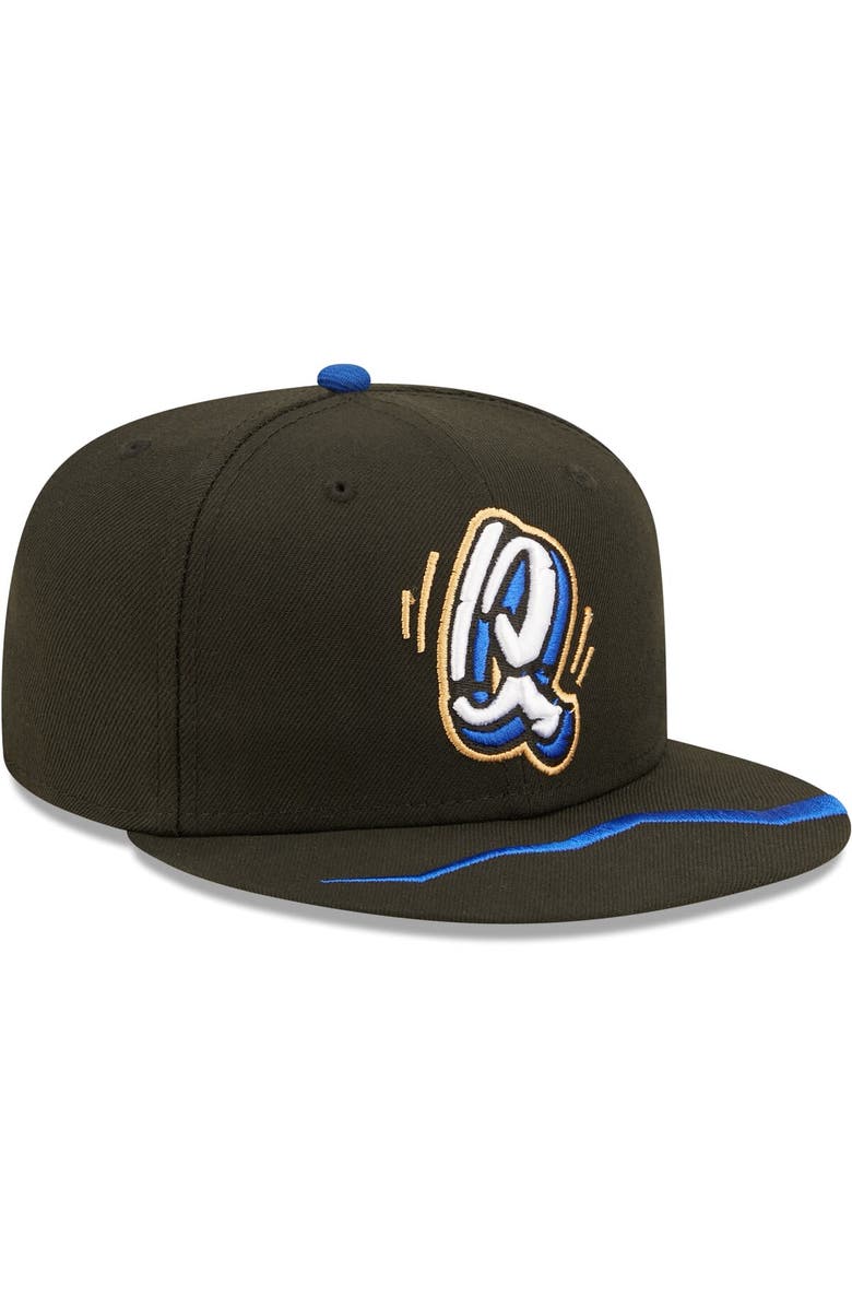 New Era Men's New Era Black Rancho Cucamonga Quakes Authentic Collection Team Alternate 59FIFTY Fitted Hat, Alternate, color, 