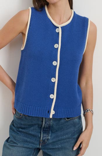 Bridget Tipped Sweater Vest