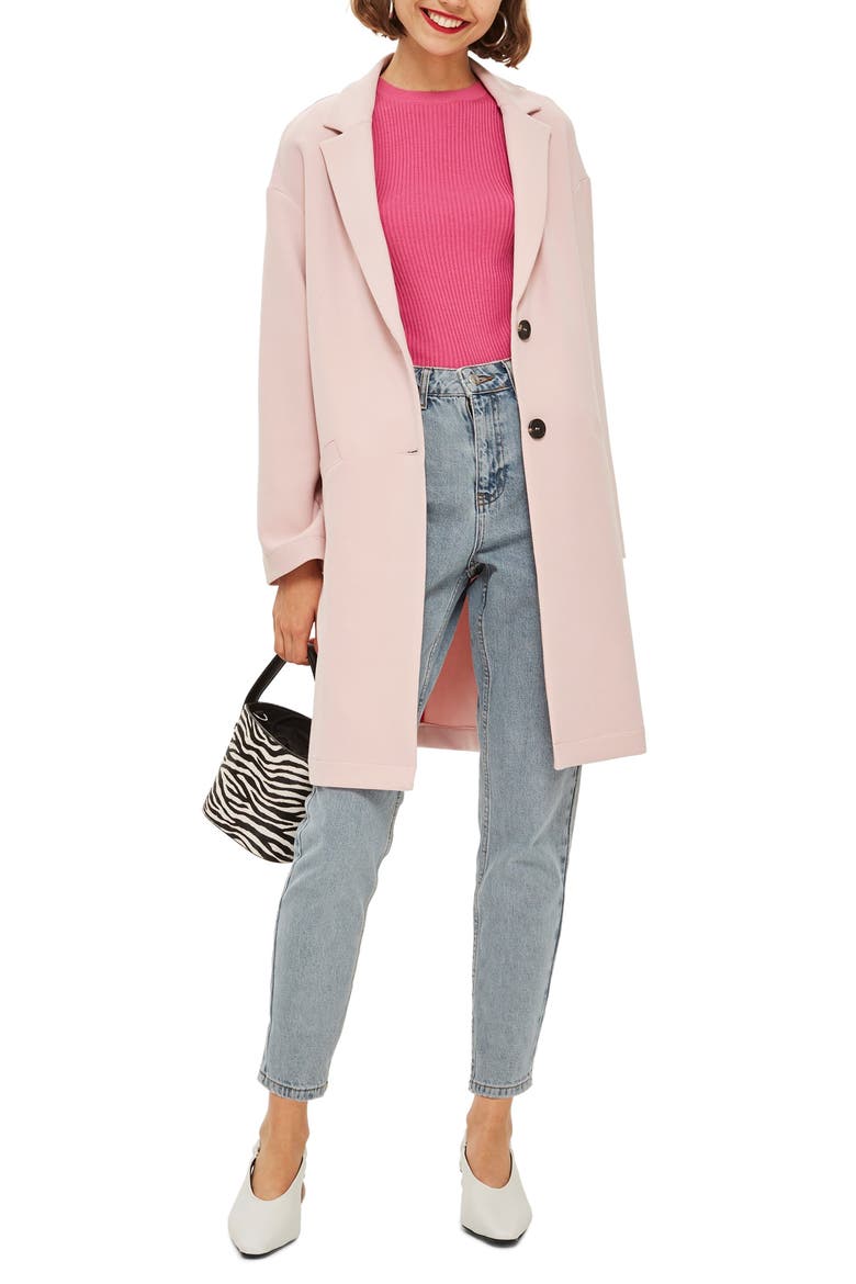 Crepe Coat, Main, color, BLUSH