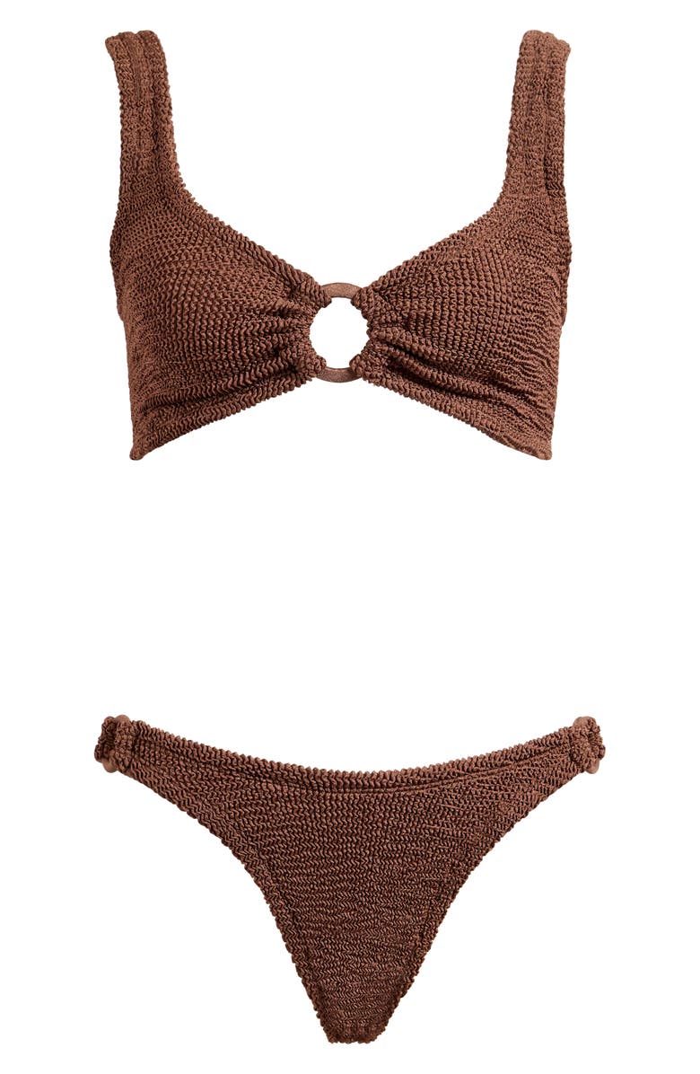 Hunza G Hallie Textured Two-Piece Swimsuit, Alternate, color,