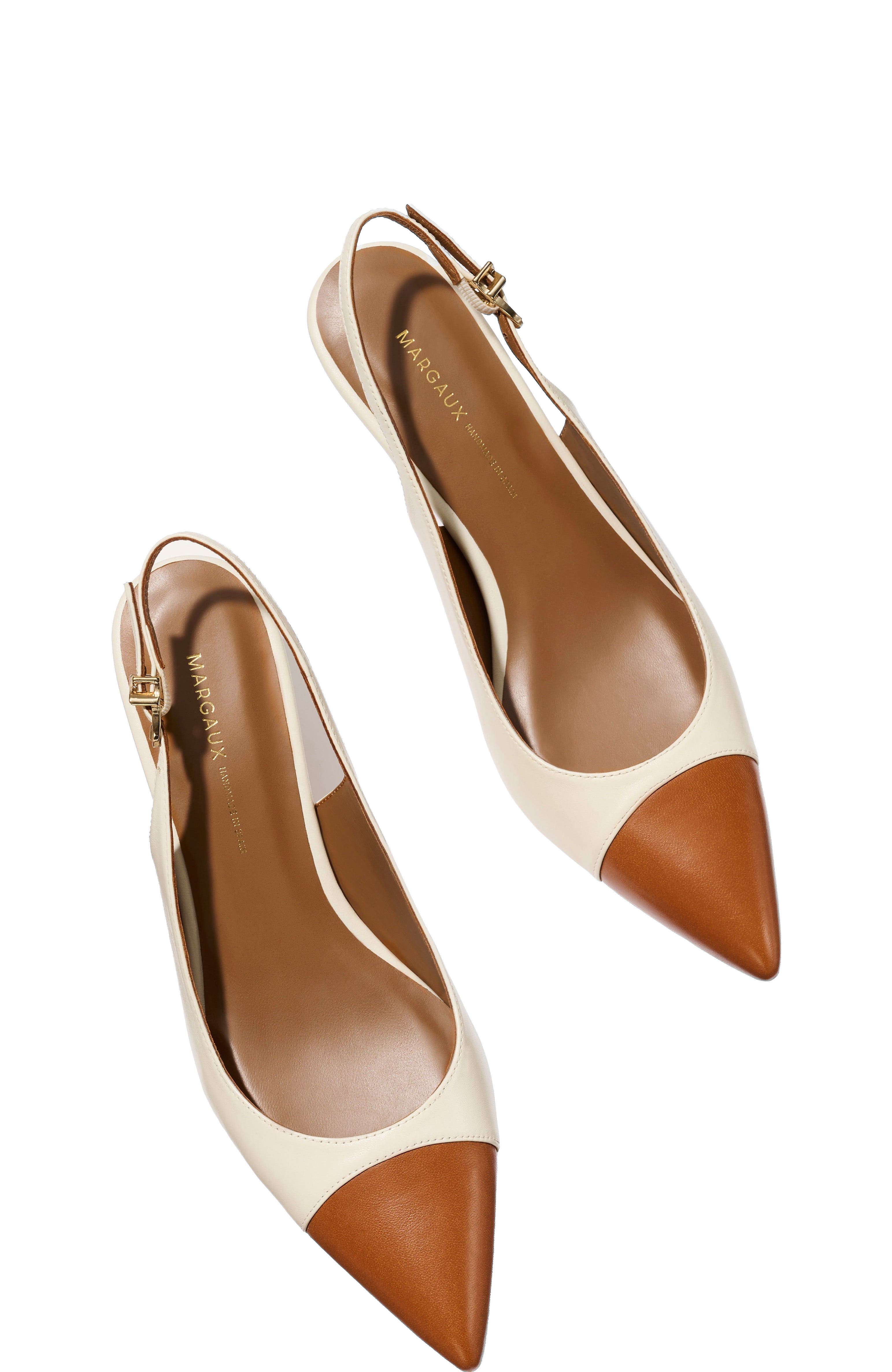 MARGAUX The Colette Cap-Toe, Alternate, color, Cotton And Saddle Nappa