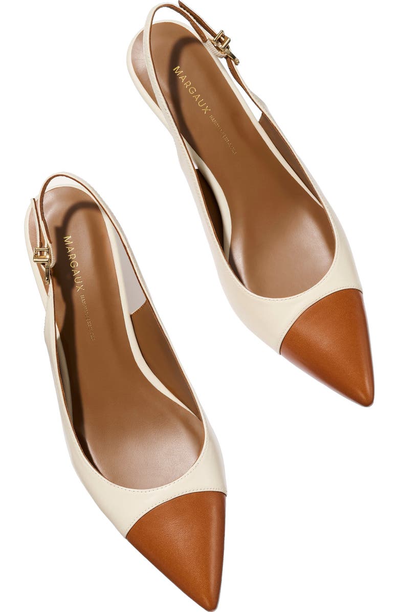 MARGAUX The Colette Cap-Toe, Alternate, color, Cotton And Saddle Nappa