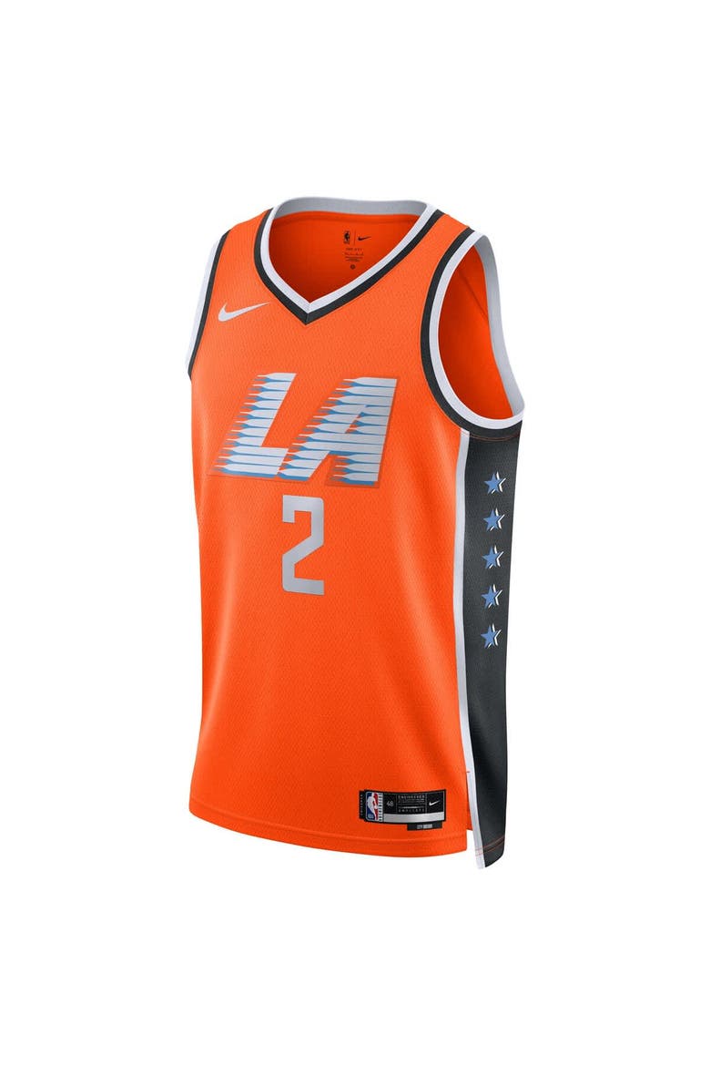 Unisex Nike Kawhi Leonard Orange LA Clippers 2025/26 Swingman Jersey - City Edition, Alternate, color, Orange