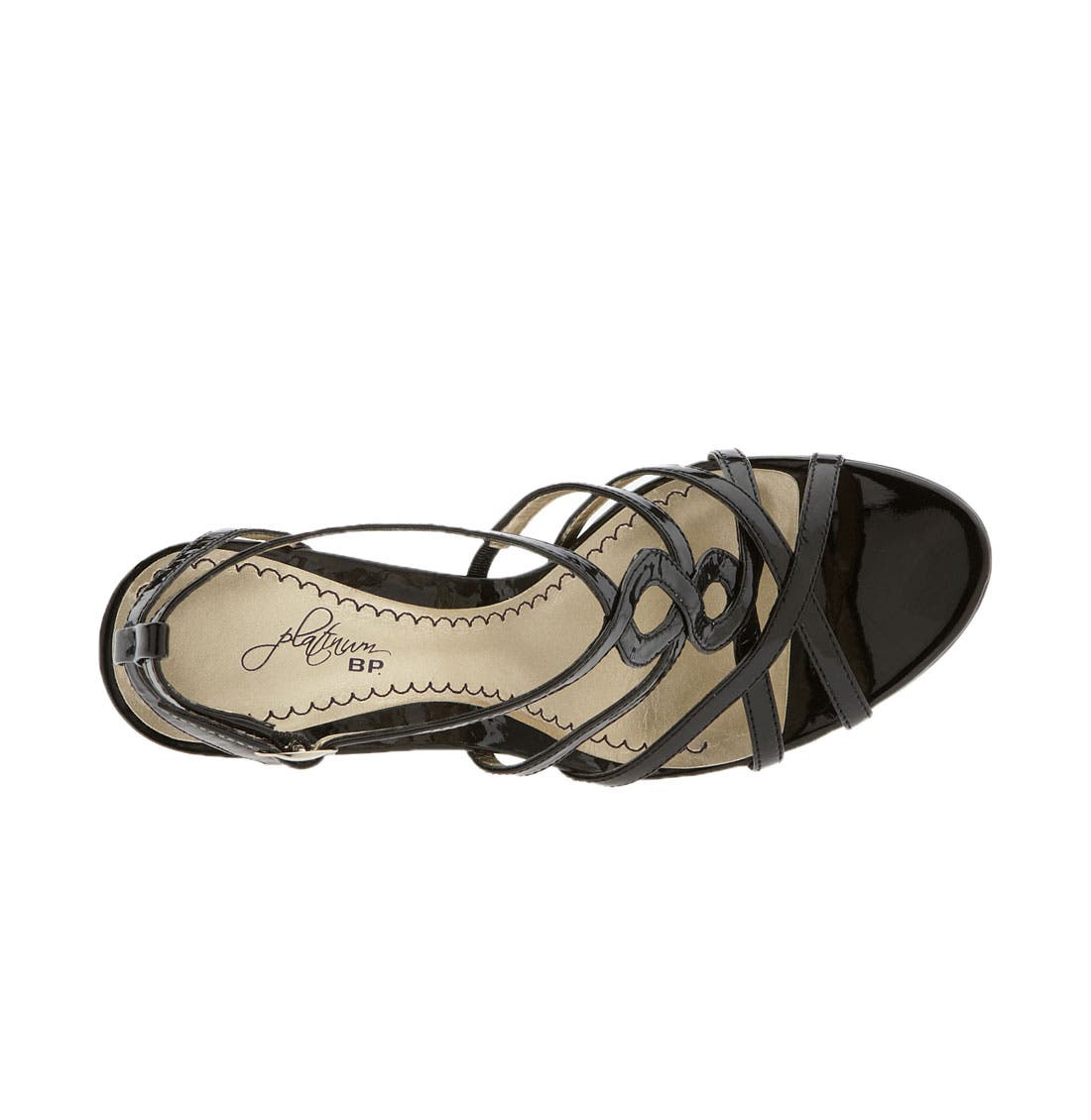 BP. Platinum 'Twirl' Sandal, Alternate, color, 