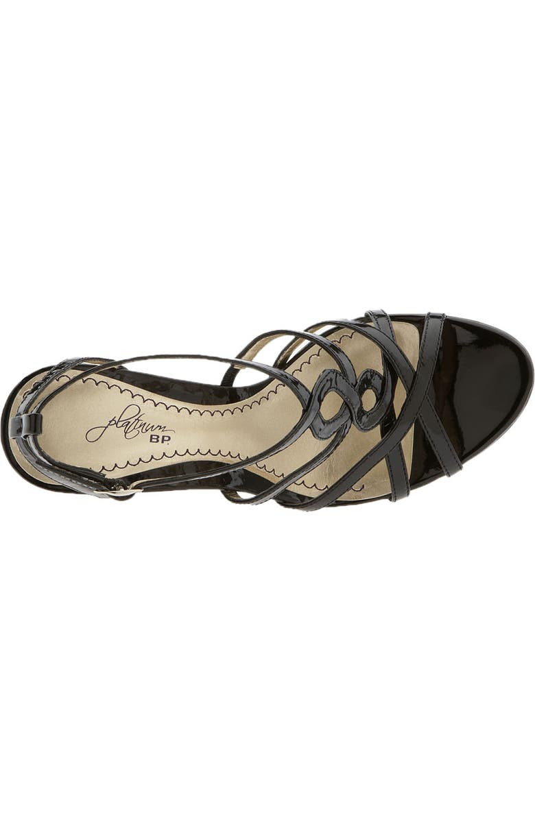 BP. Platinum 'Twirl' Sandal, Alternate, color,