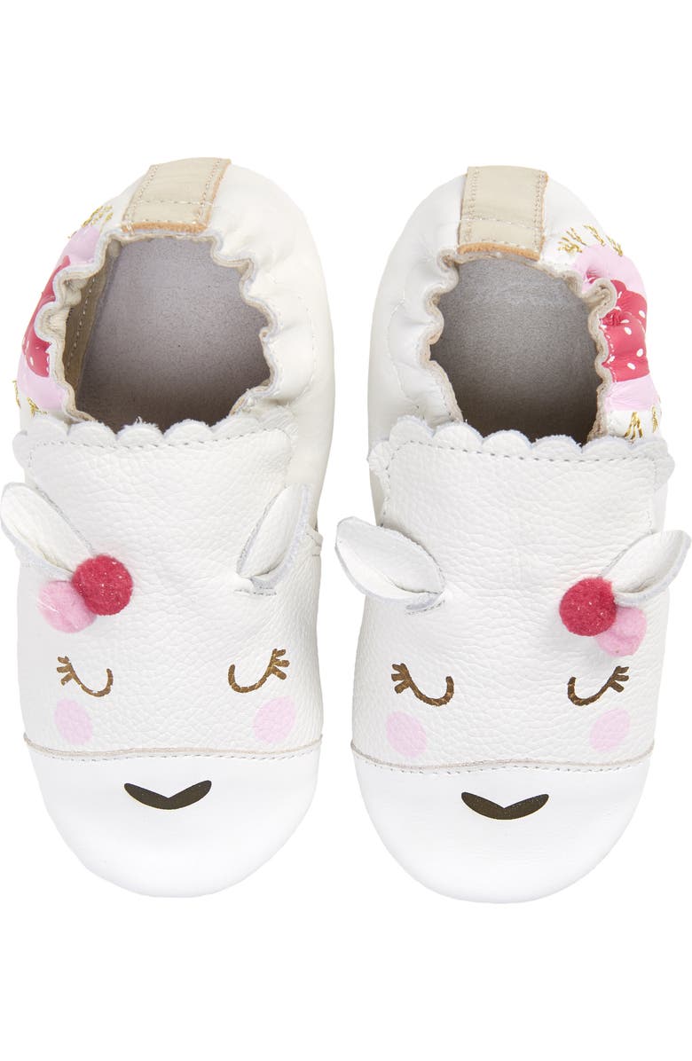 Robeez<sup>®</sup> Luna Llama Crib Shoe, Alternate, color,