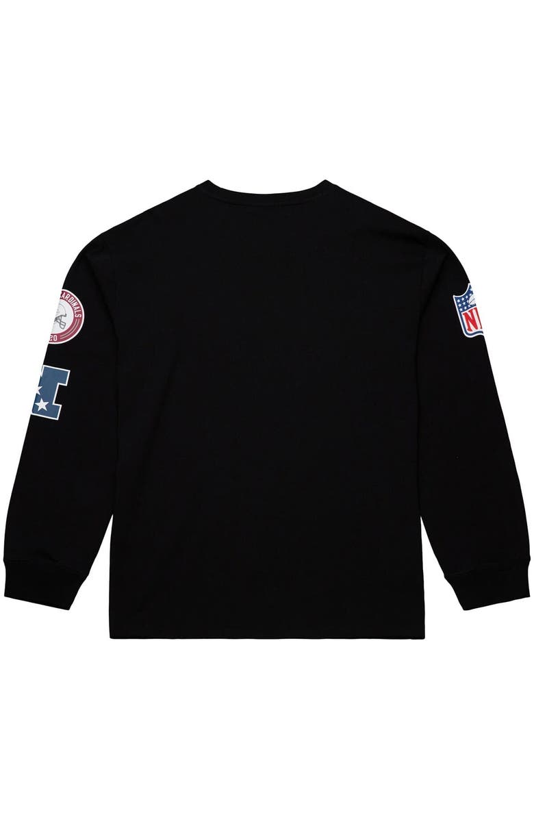 Mitchell & Ness Men's Mitchell & Ness  Black Arizona Cardinals Training Camp Vintage Logos Long Sleeve T-Shirt, Alternate, color, 