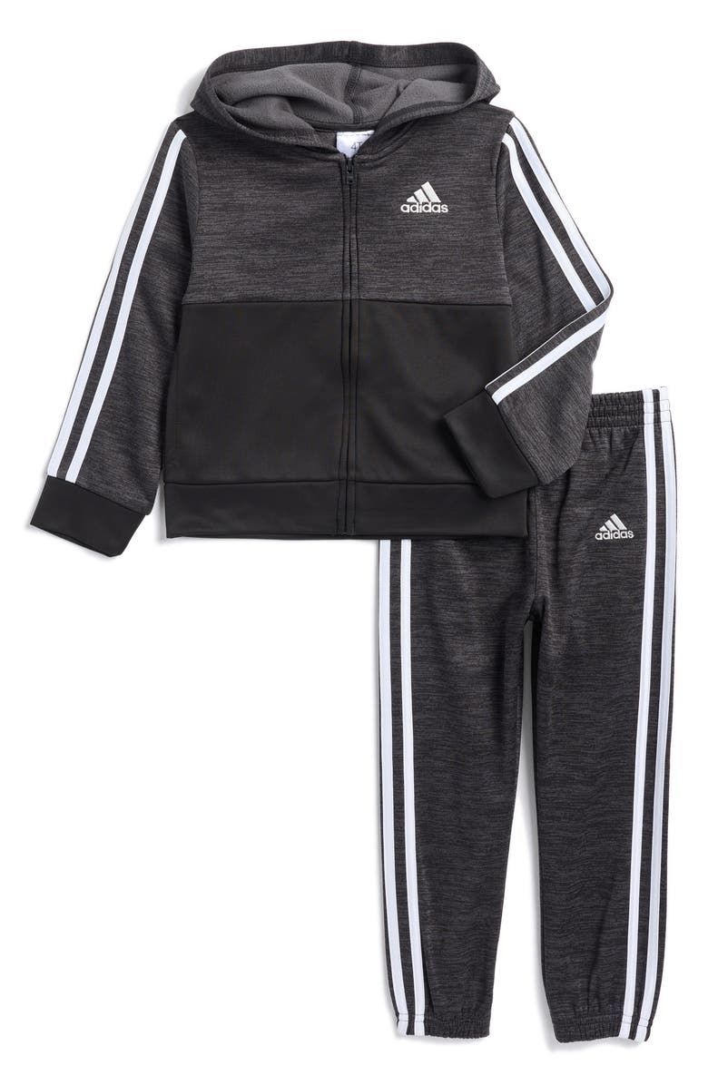 adidas Kids' Tricot Fleece Track Jacket & Pants Set, Main, color,