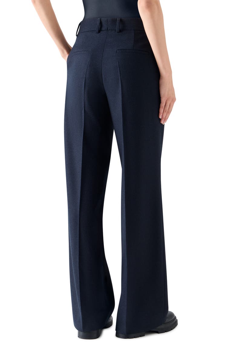 Chiaro Virgin Wool Blend Straight Leg Pants, Alternate, color, NAVY