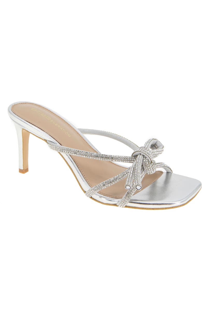BCBGeneration Selma Slide Sandal, Main, color, Silver