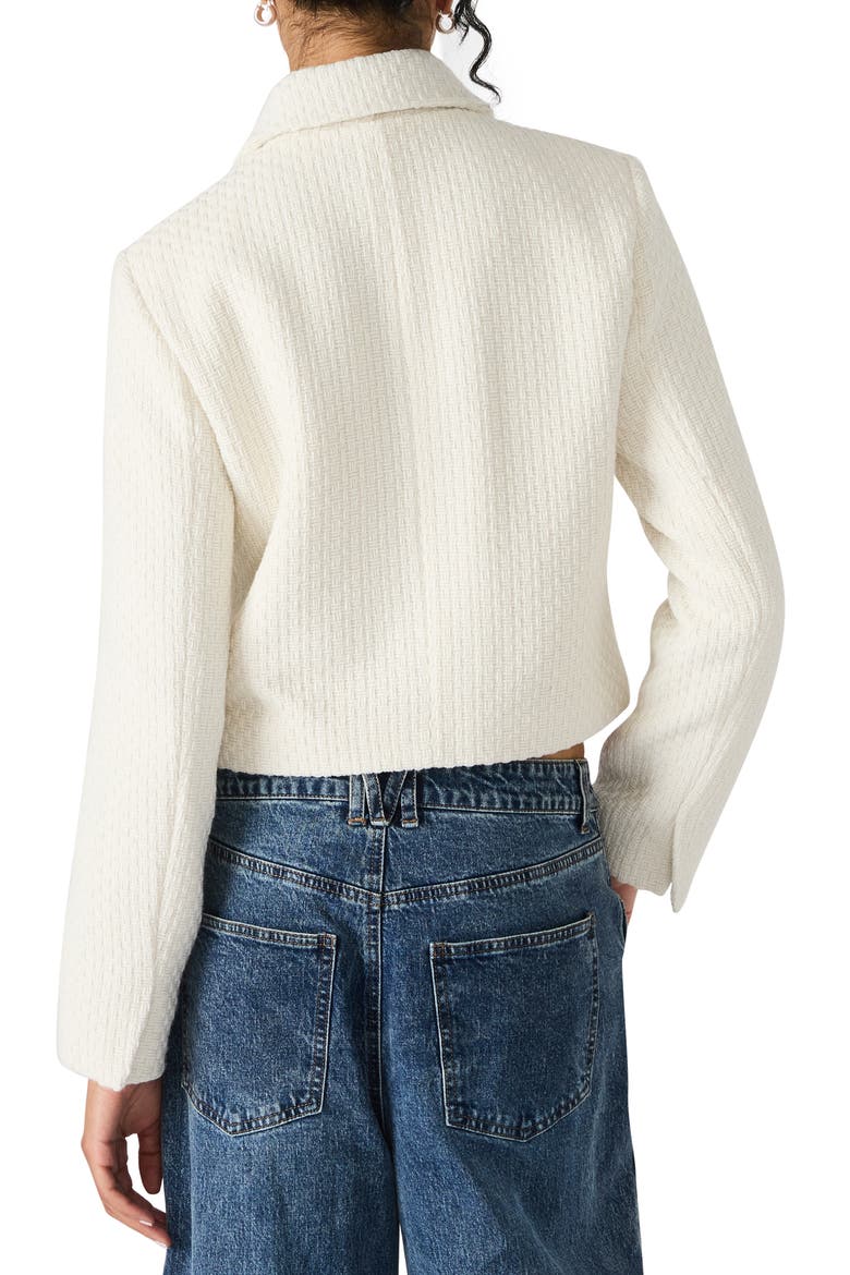 Alise Crop Knit Jacket, Alternate, color, IVORY