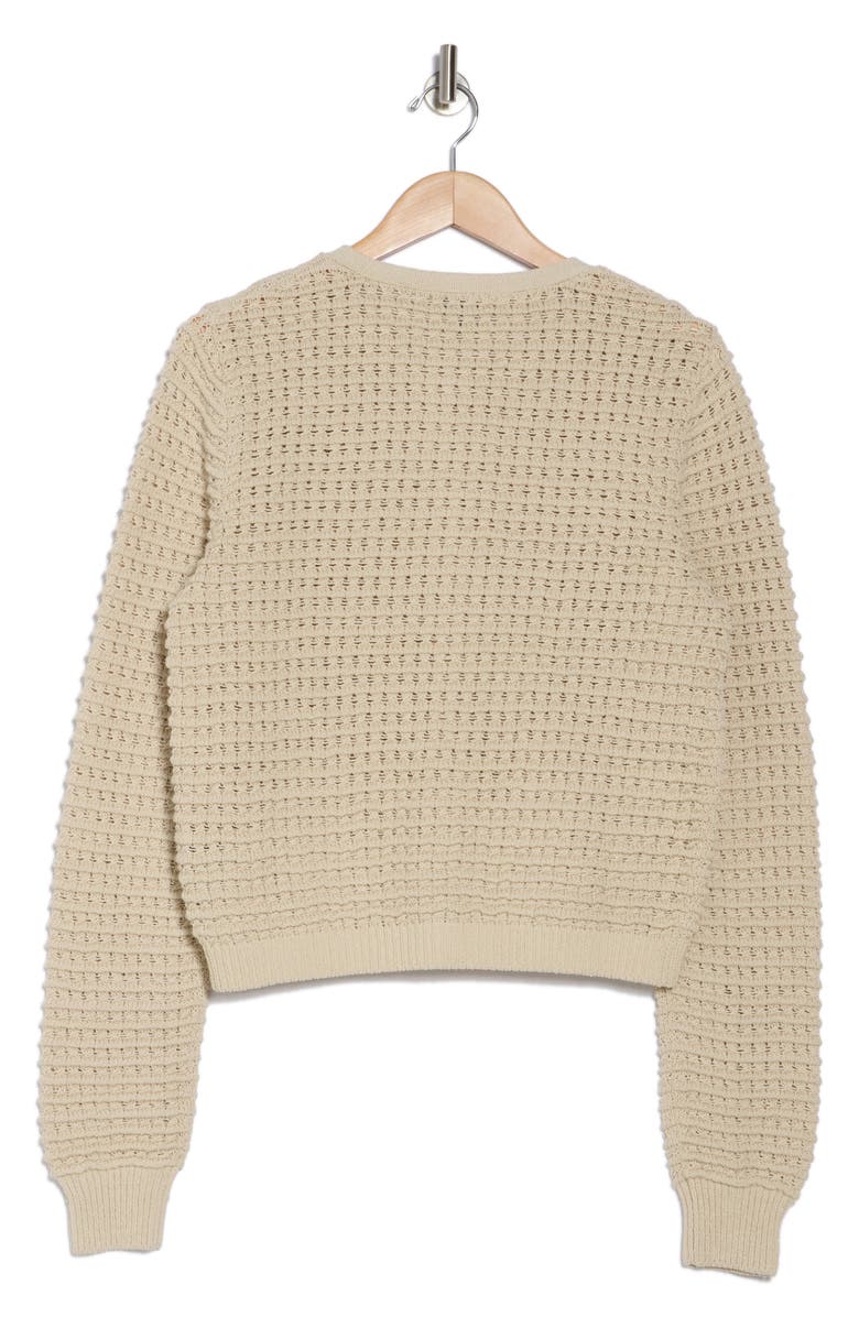 rag & bone Marlee Open Stitch Cardigan, Alternate, color, Turtledove