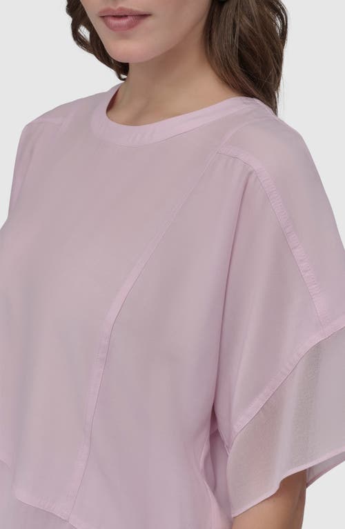 Dkny Mixed Media Dolman Sleeve Top