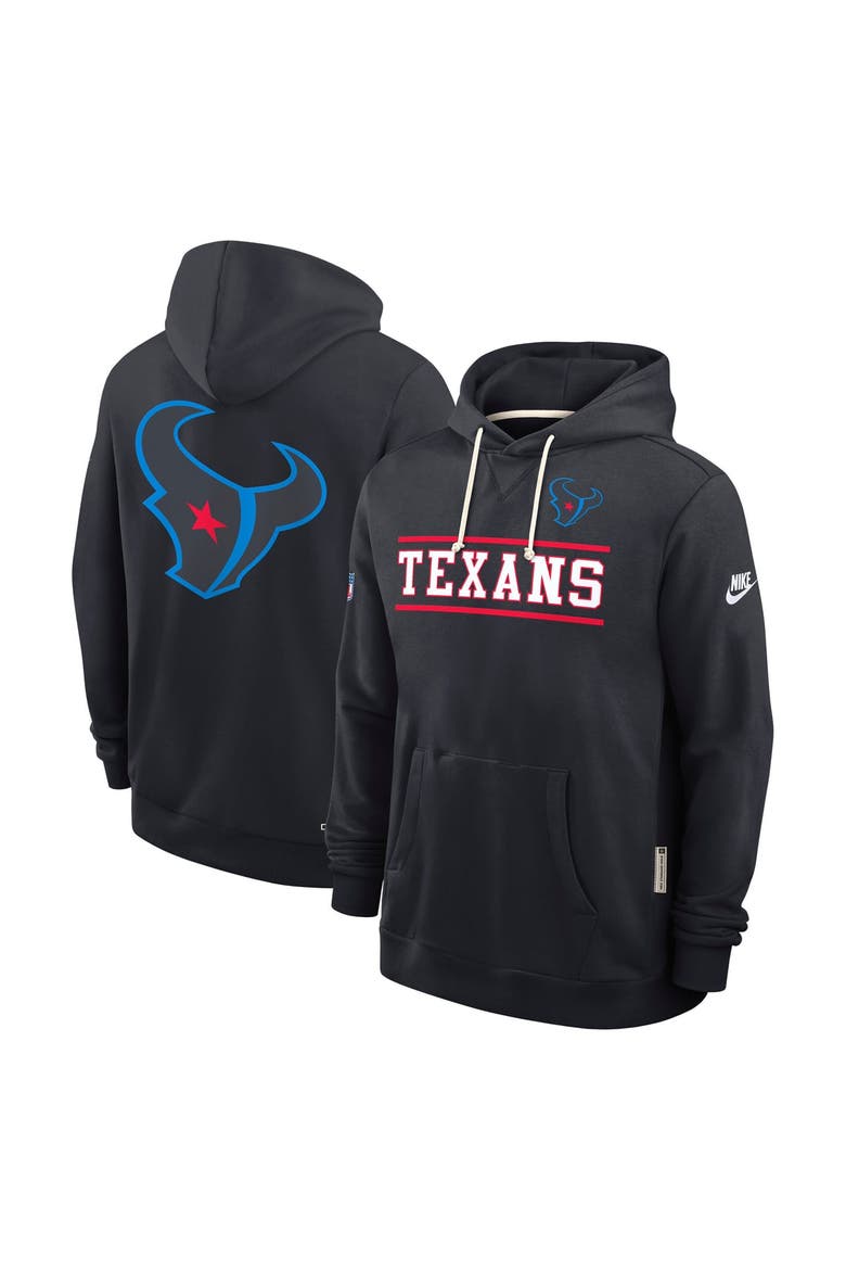 Men's Nike Navy Houston Texans Standard Issue Replay Officials Alternate Dri-FIT Hoodie, Alternate, color, Navy