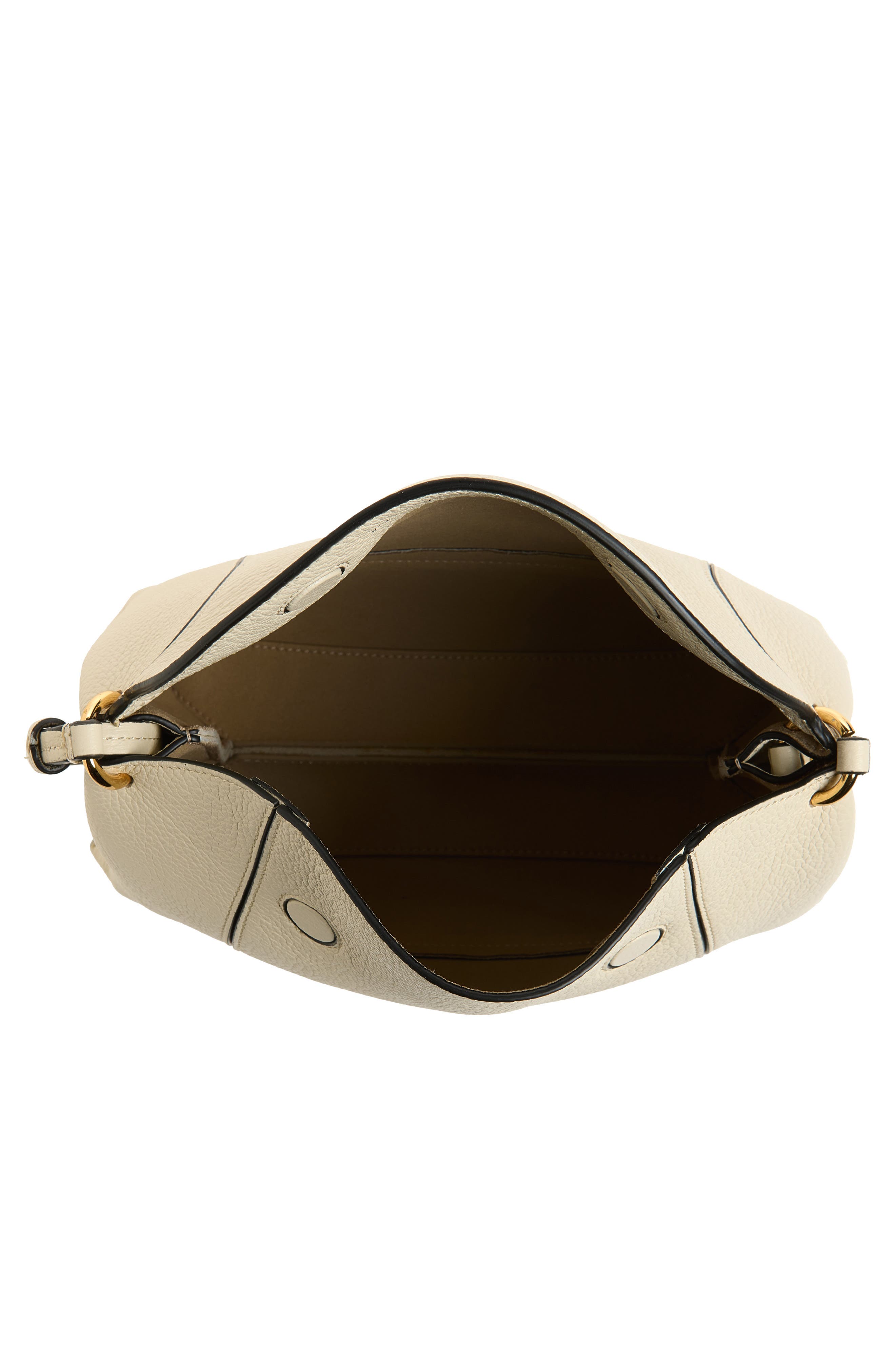Penelope Leather Shoulder Bag, Alternate, color, WHITE CRUST