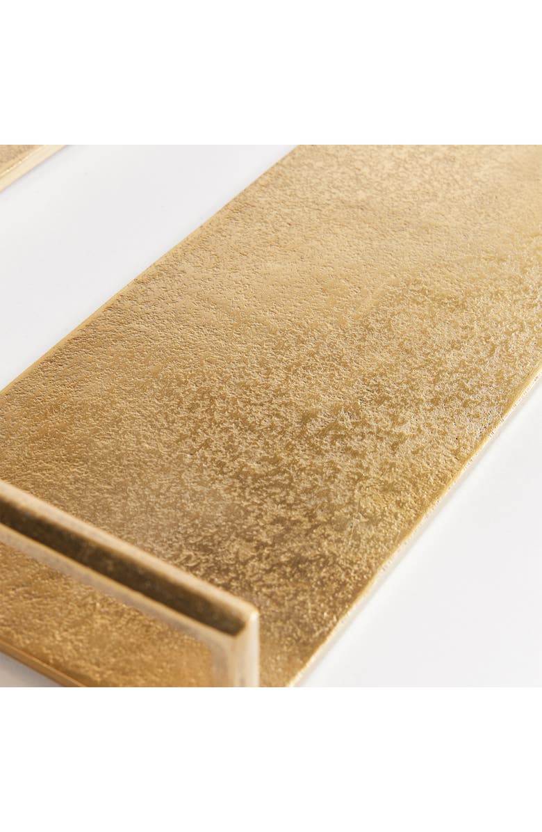 Napa Home & Garden Elora Decorative Narrow Trays Set of 2, Alternate, color, Gold