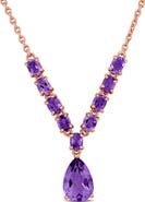 DELMAR Semiprecious Stone Pendant Necklace