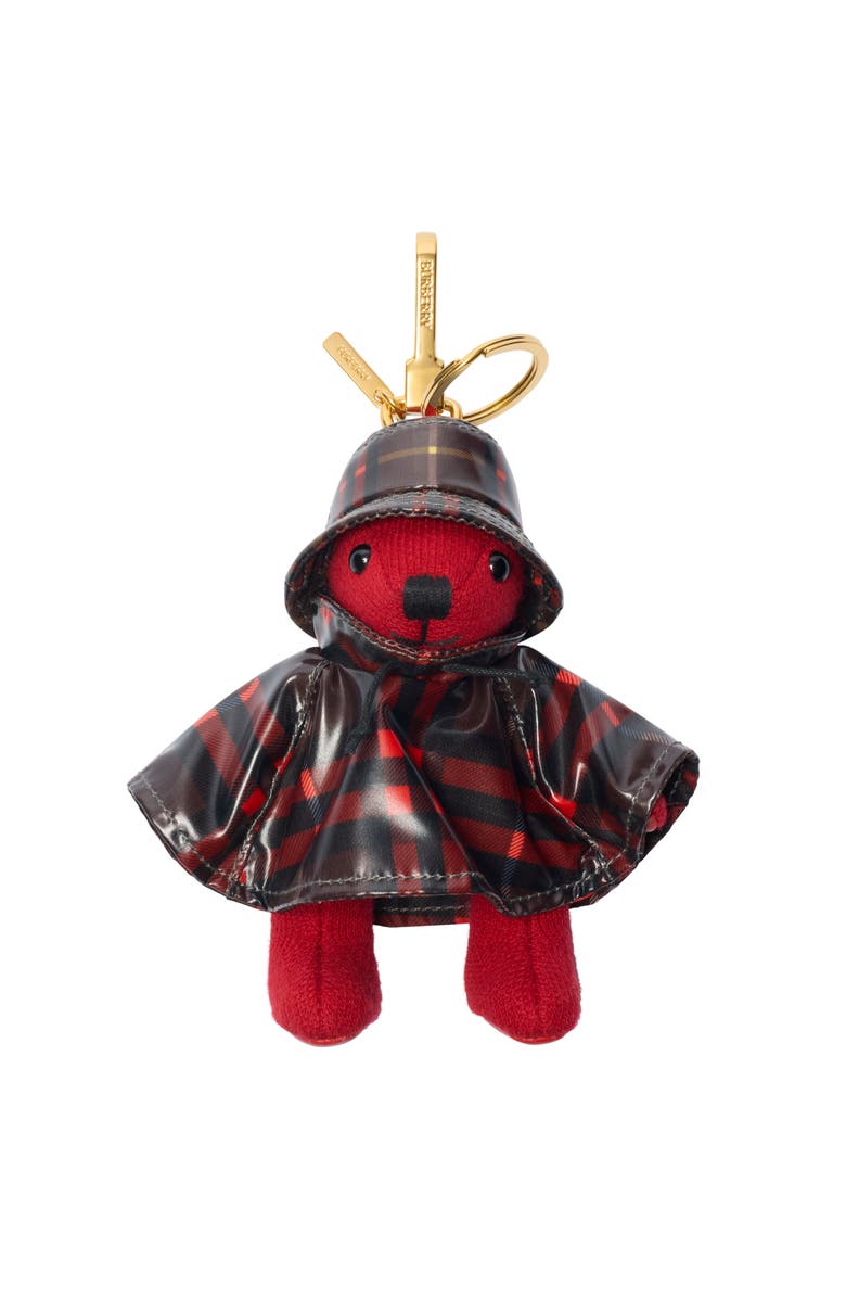Burberry Thomas Bear Charm, Main, color, Poppy Red