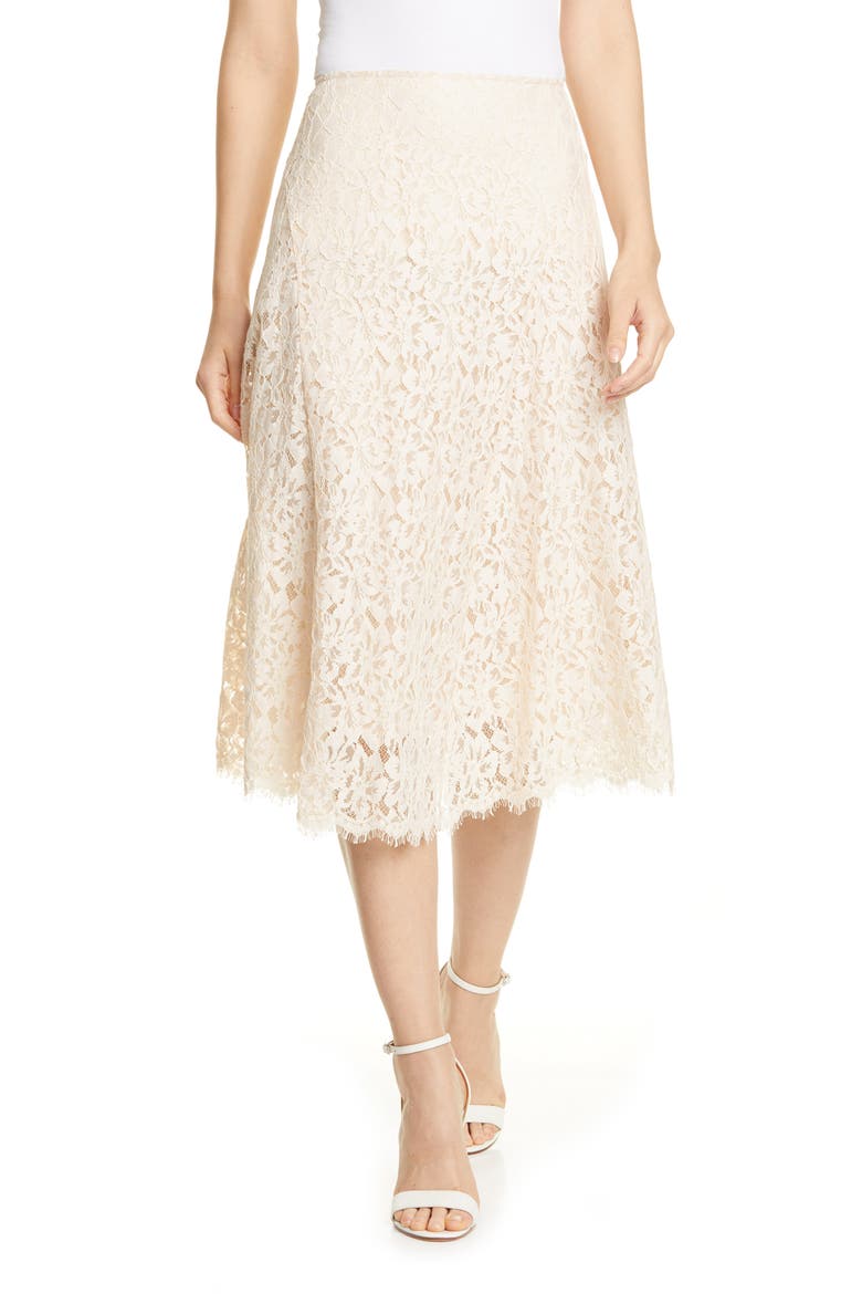 Lace Skirt, Main, color, IVORY SHELL
