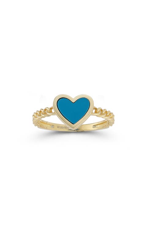 Heart Chain Ring