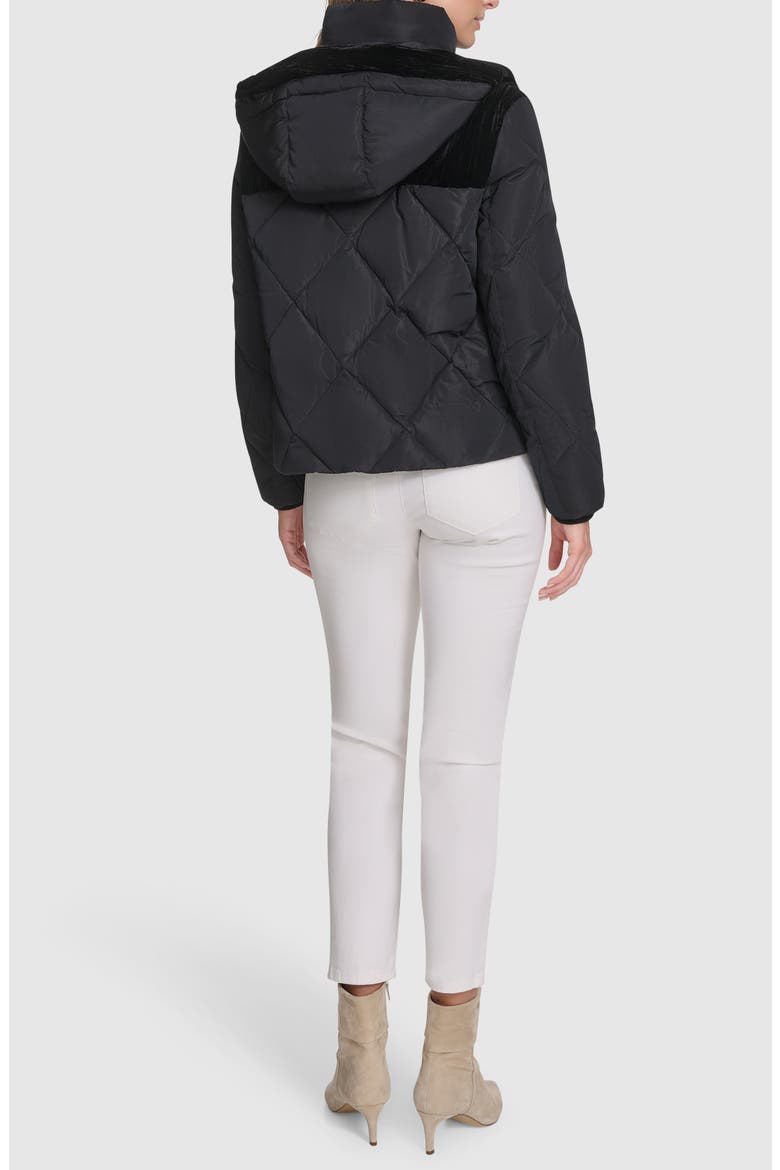 Tayte Puffer Jacket with Removable Hood, Alternate, color, BLACK
