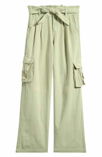 Kids' Lace Trim Cotton Cargo Pants