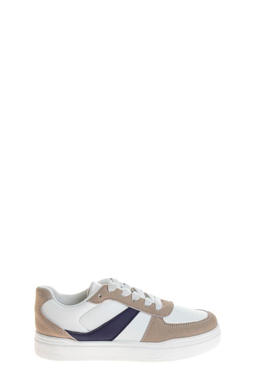 Josmo Kids' Low Top Sneaker In White Taupe